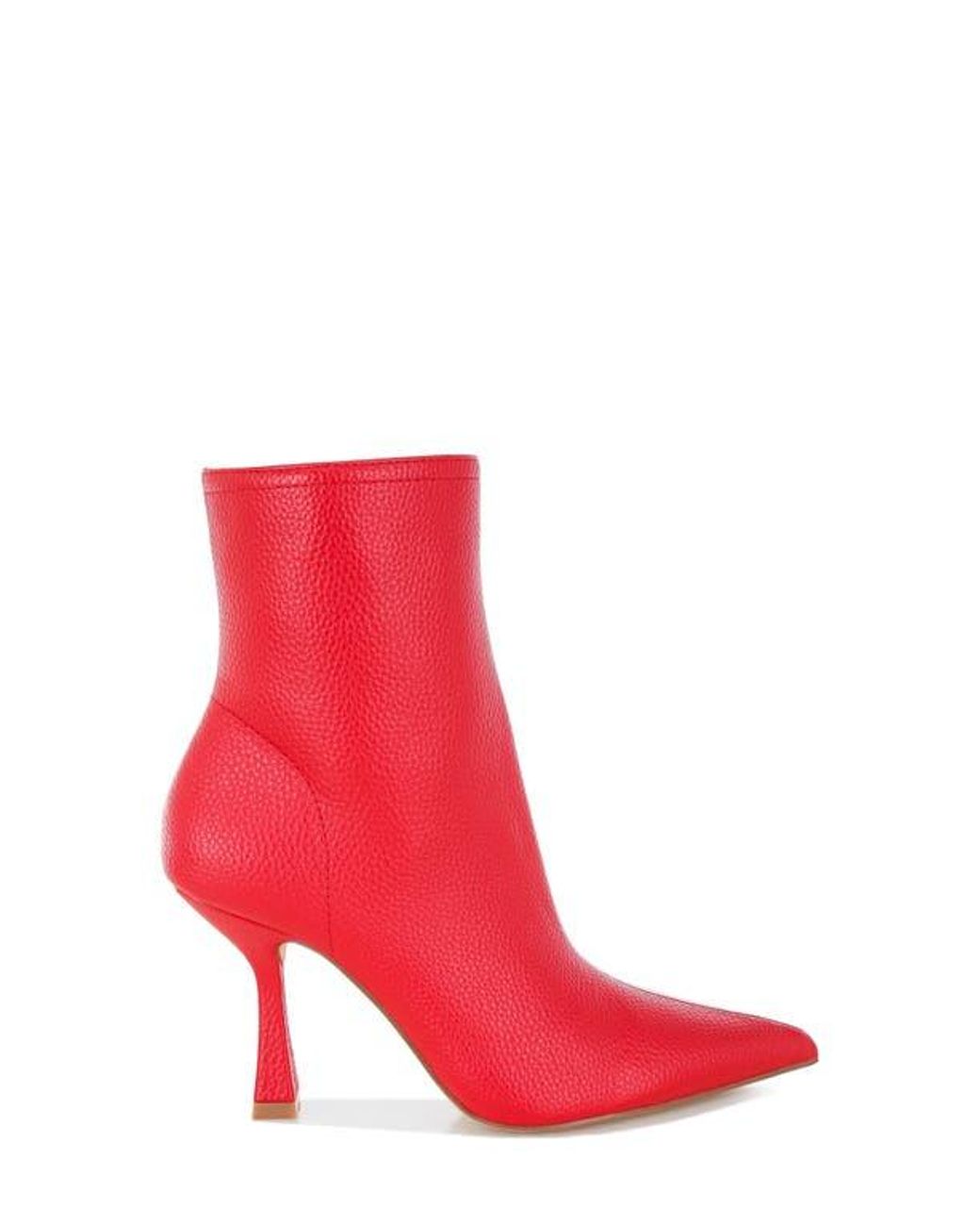 Rag & Co Red Farnak Pointed Toe Bootie