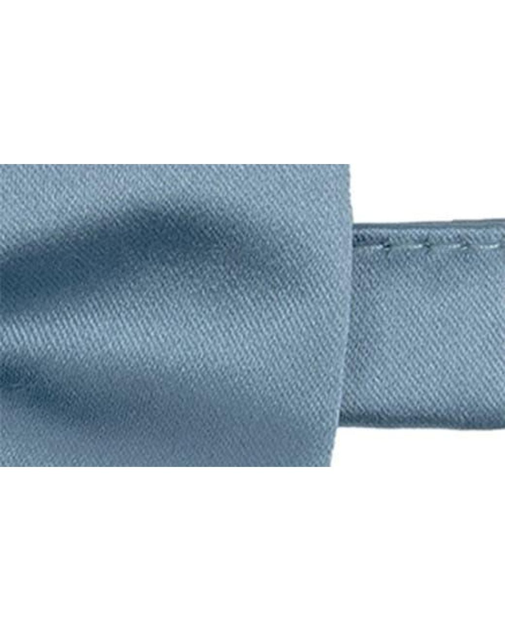 Con.struct Blue Solid Satin Pre-Tied Bow Tie for men