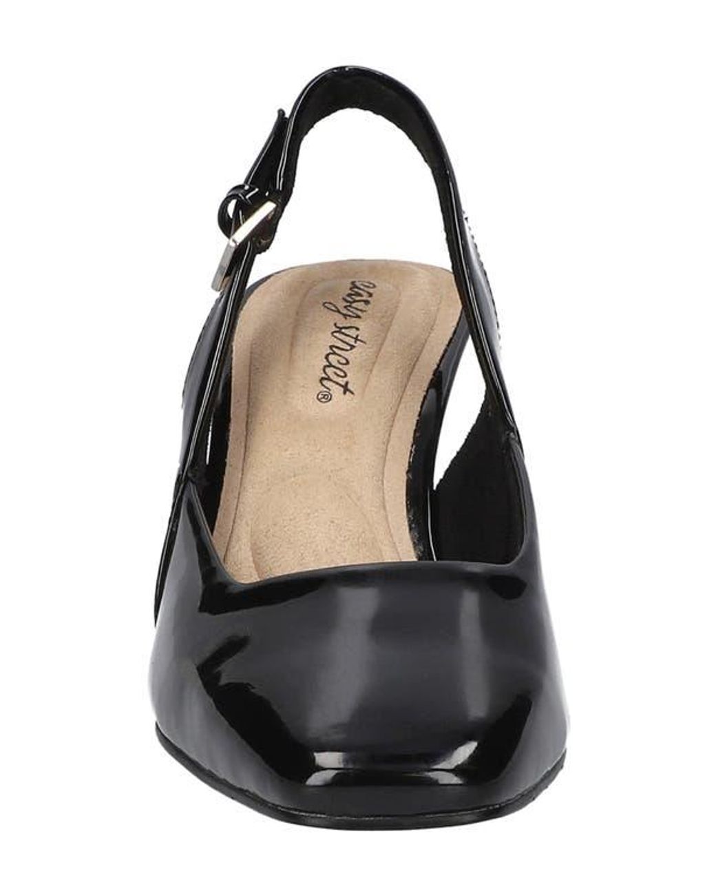 Easy Street Black Ritsa Slingback Pump