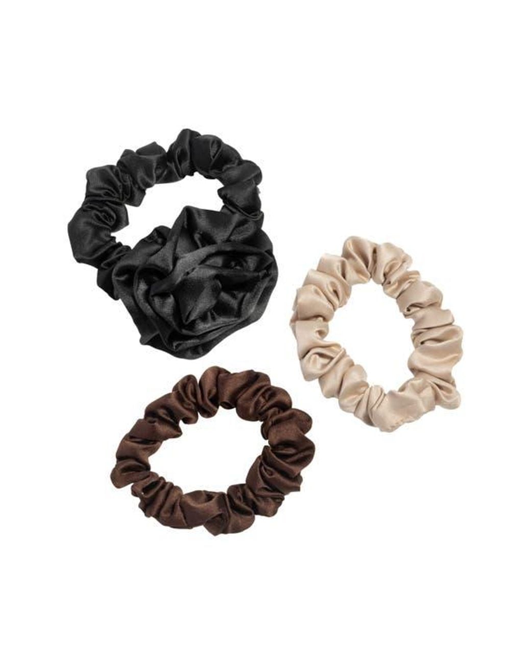 Kitsch Metallic 3-Pack Assorted Rosette Scrunchies