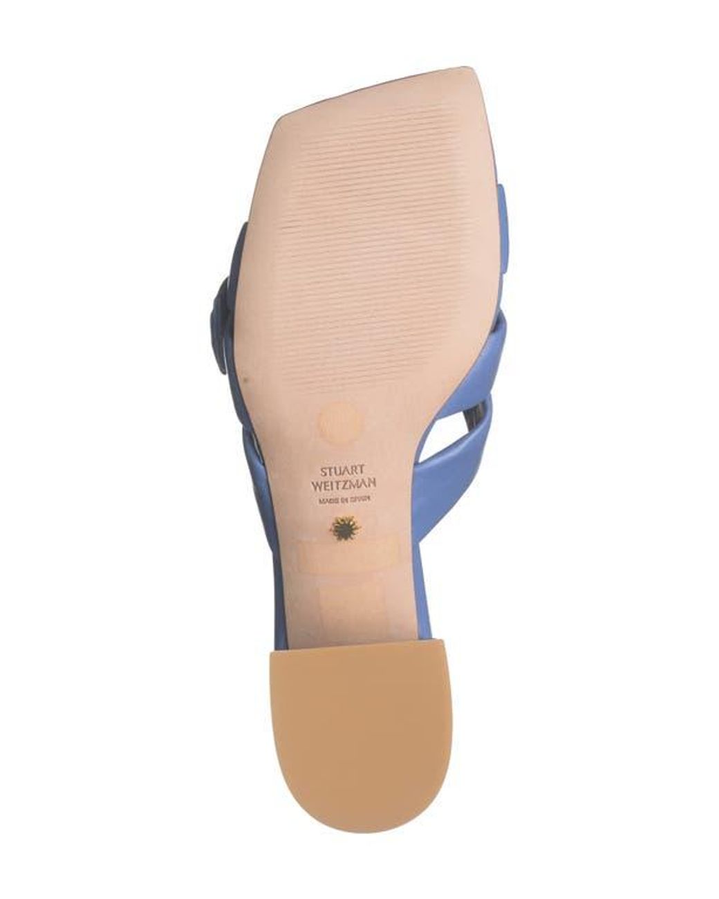 Stuart Weitzman Blue Sofia Bow Sandal