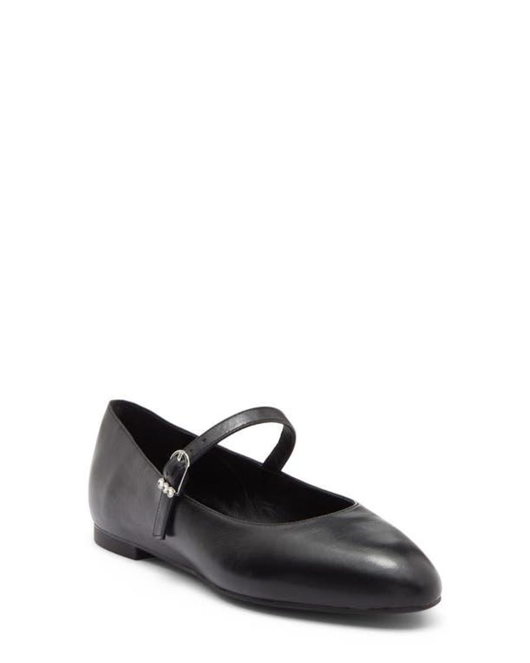 Stuart Weitzman Black Analeise Mary Jane Flat