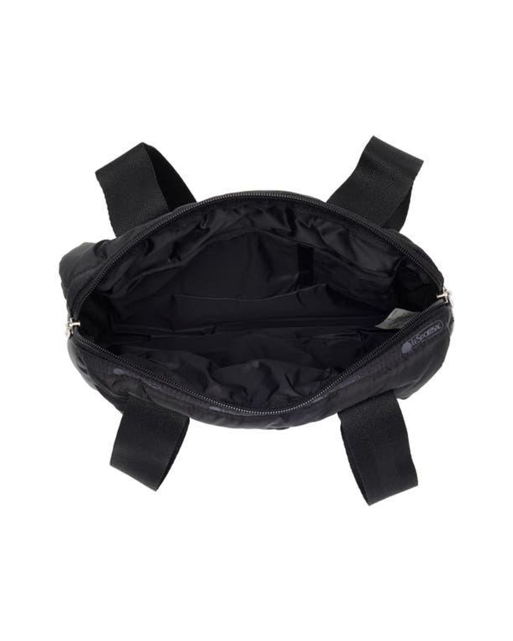 【Lesportsac】SHEEN SHOULDER ROLL BAG/追跡付 LeSportsac Classic Noir Sheen Shoulder Roll Bag - Black