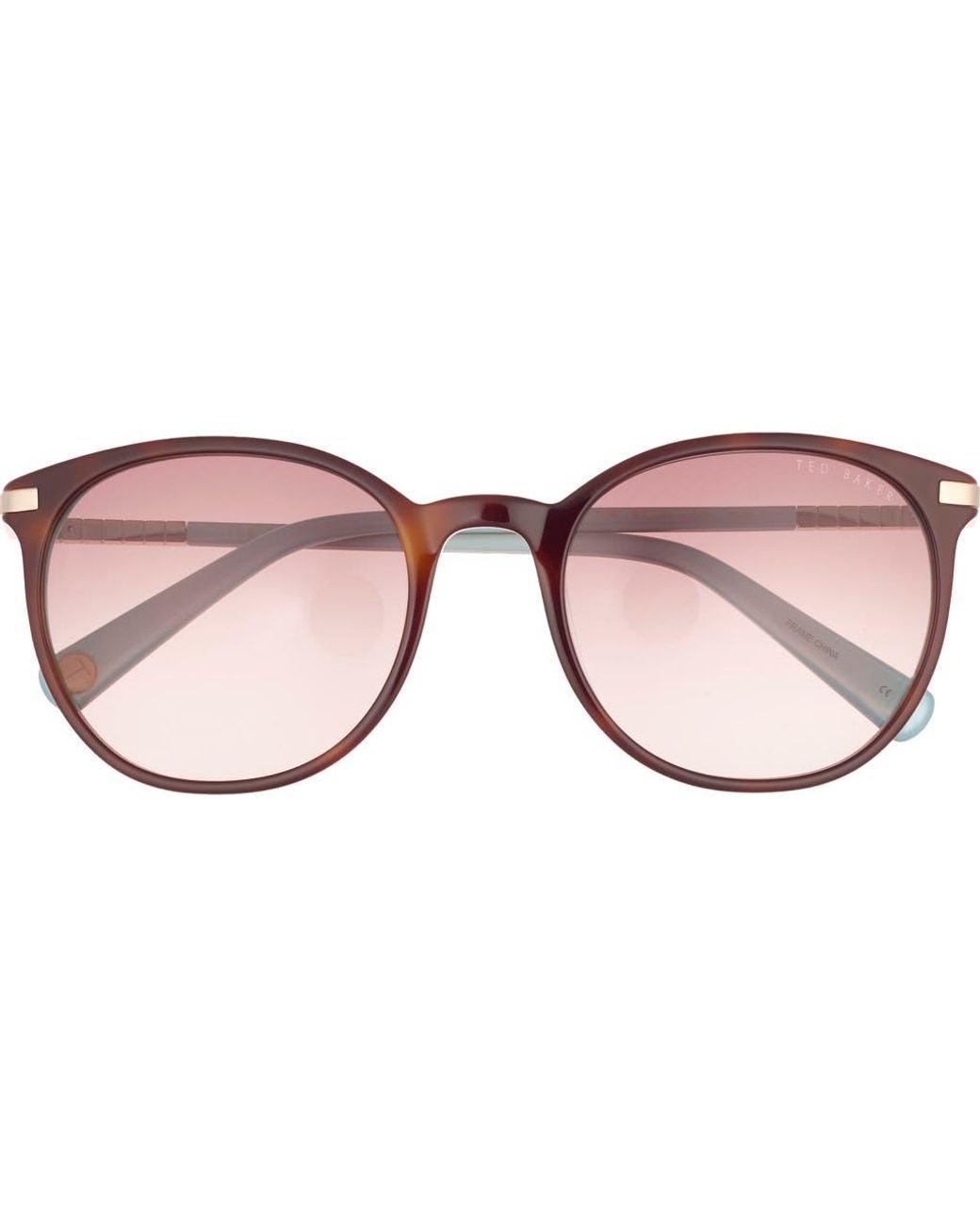 Ted Baker Pink 53Mm Round Sunglasses