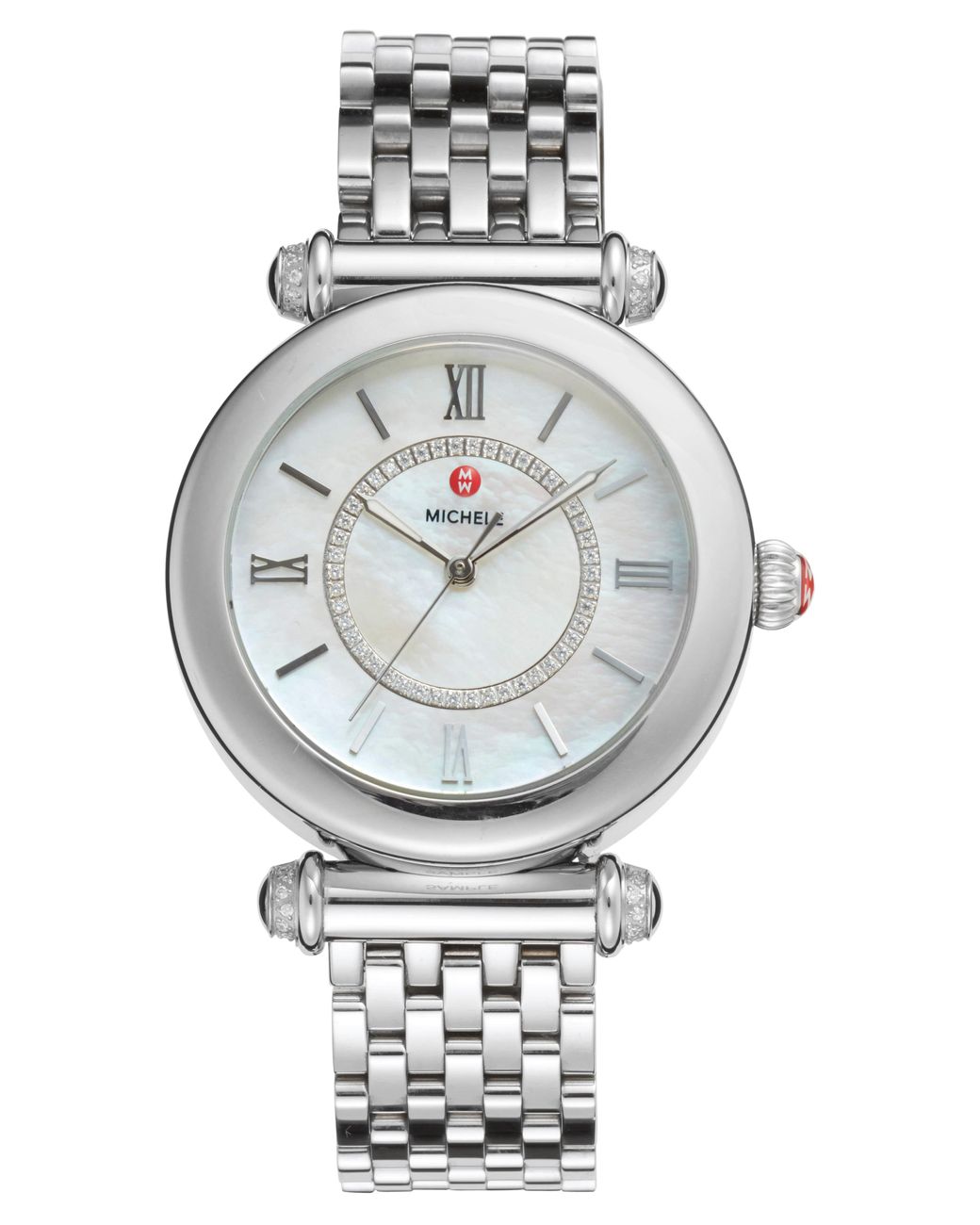 Michele Women's Caber Diamond Bracelet Watch, 35mm - 0.19 Ctw in Metallic |  Lyst