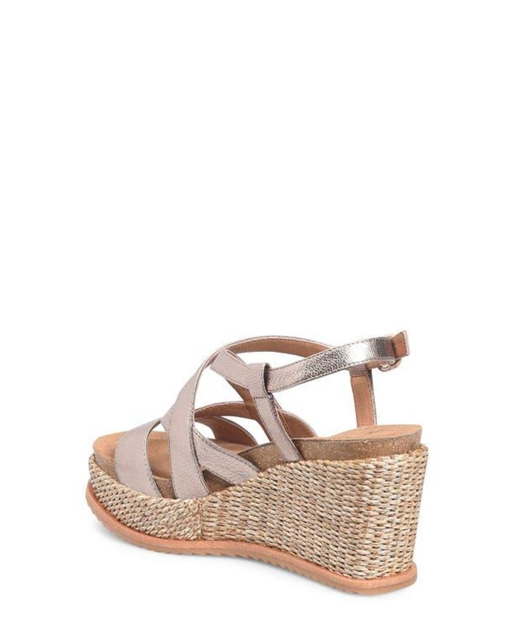 Söfft Natural Devyn Slingback Espadrille Platform Wedge Sandal