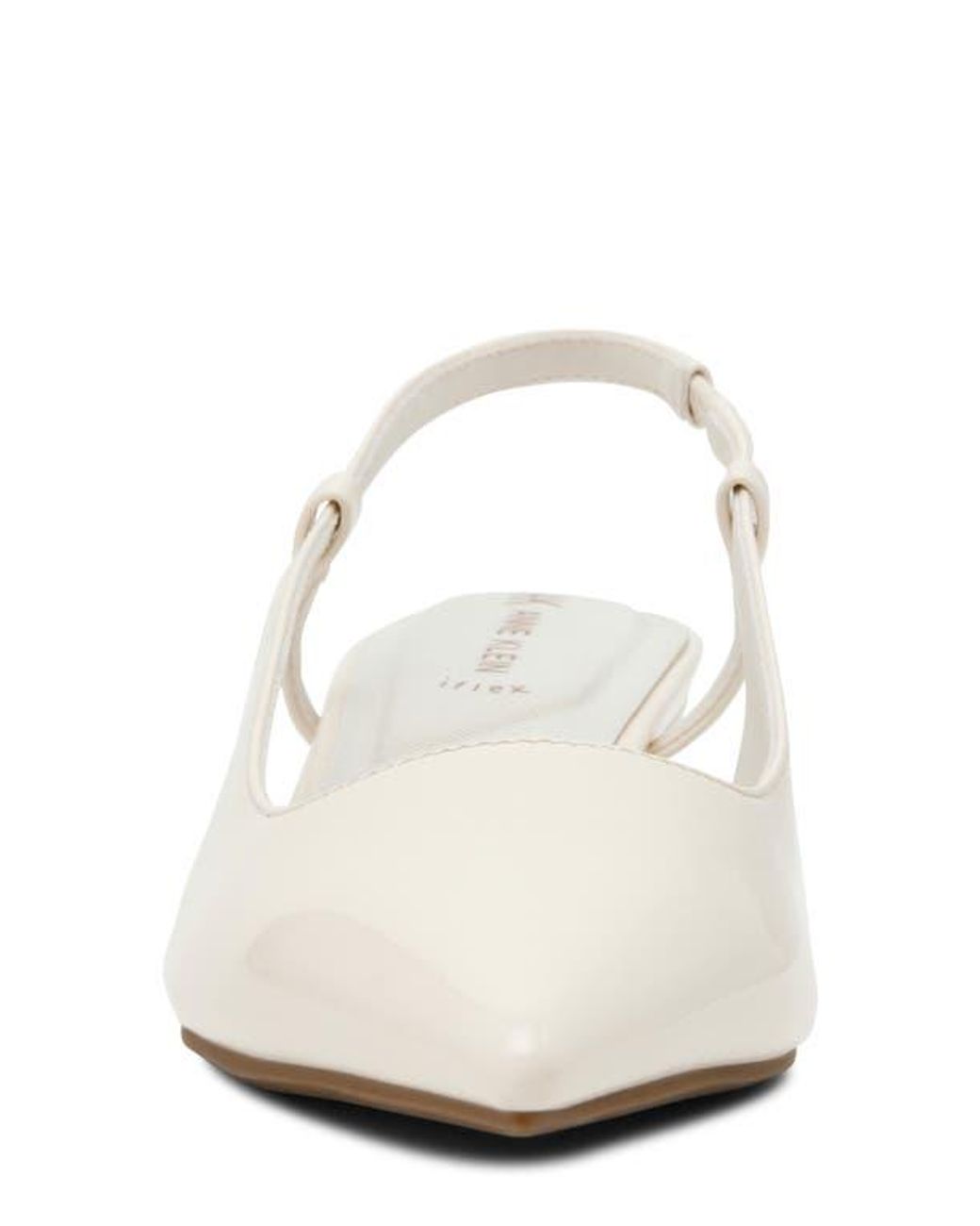 Anne Klein White Shorty Slingback Pump