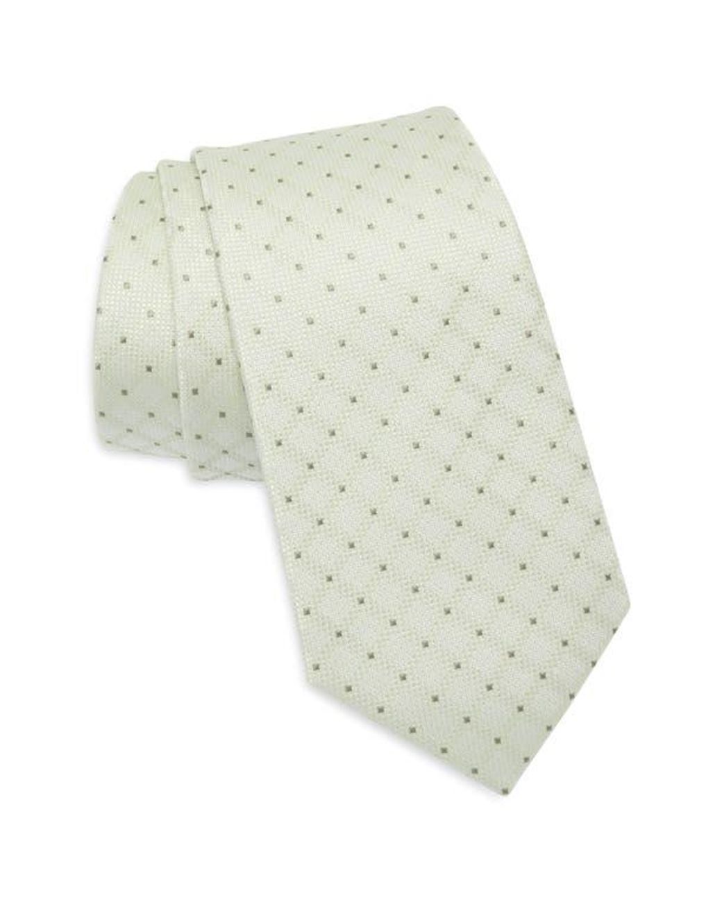 Calvin Klein Green Mary Grid Tie for men