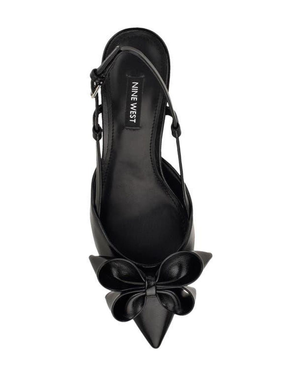 Nine West Black Raska Slingback Pointed Toe Pump