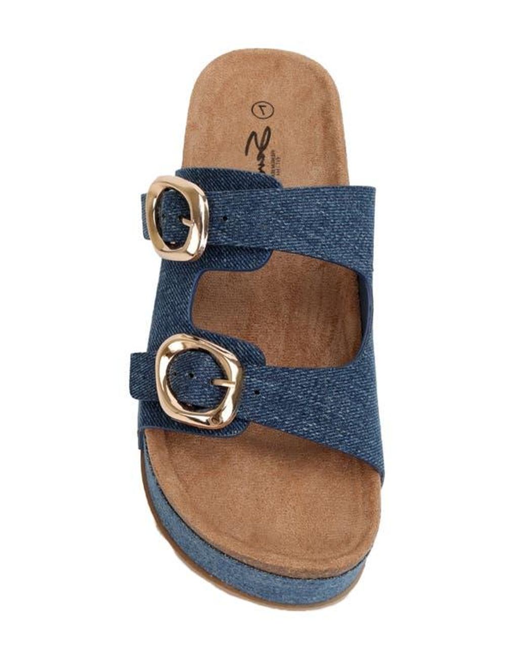 Seven7 Blue Camila Platform Sandal