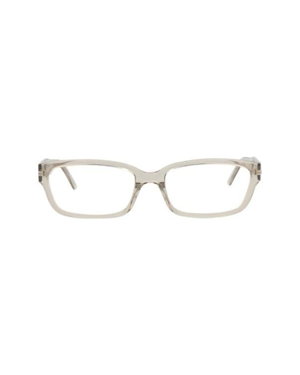 Balenciaga Brown 55Mm Rectangular Optical Glasses