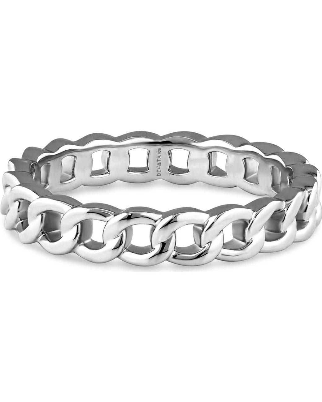 DEVATA Metallic Curb Chain Ring
