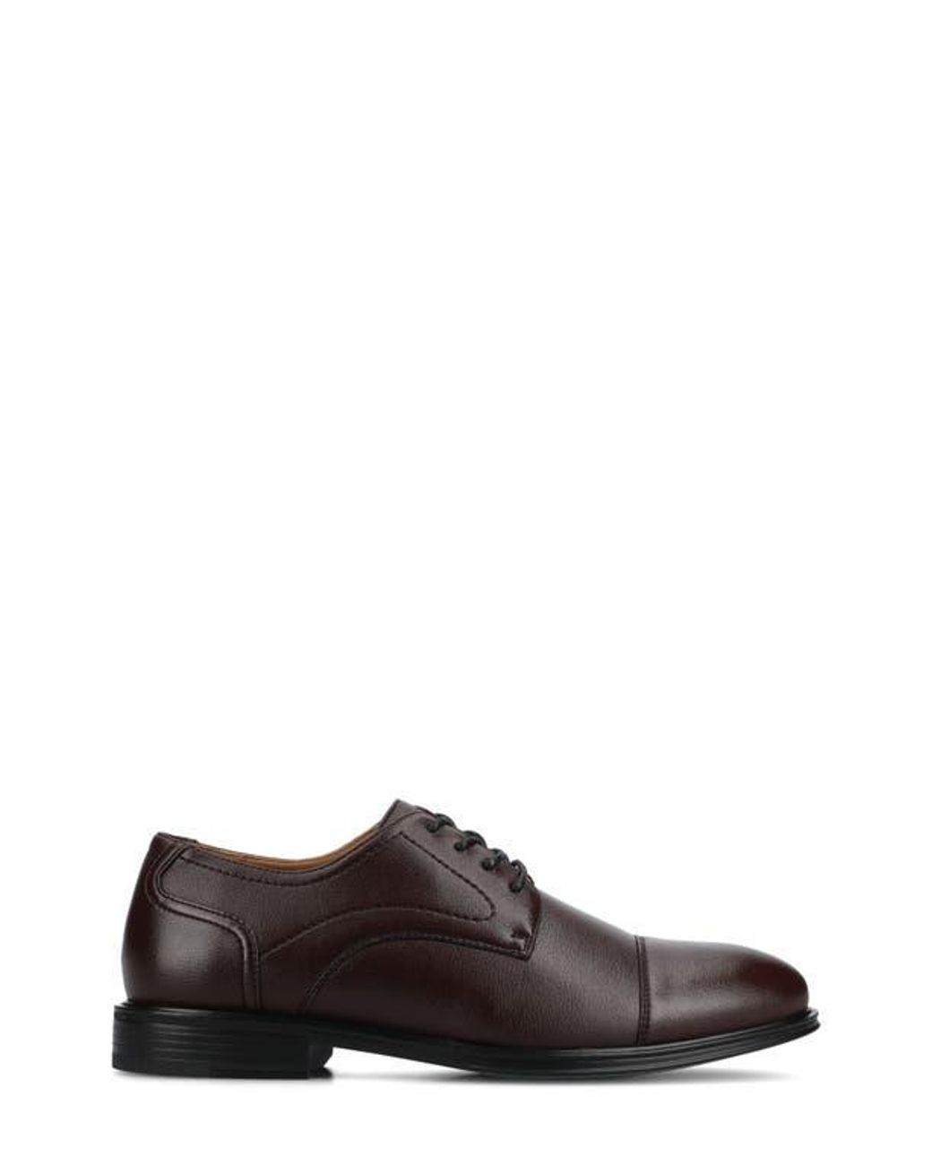 Vance Co. Black Alec Cap Toe Derby for men