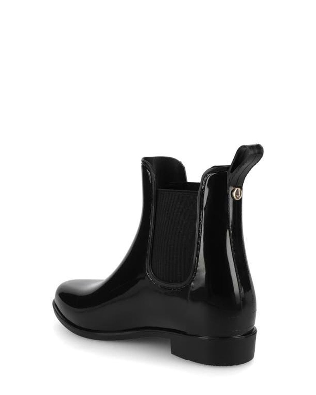 Journee Collection Black Drizzle Waterproof Rain Boot