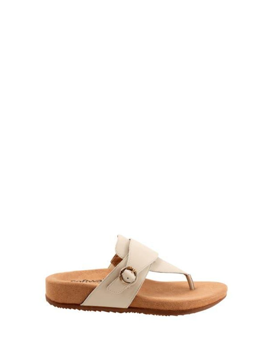 Softwalk® Natural Belize T-Strap Sandal