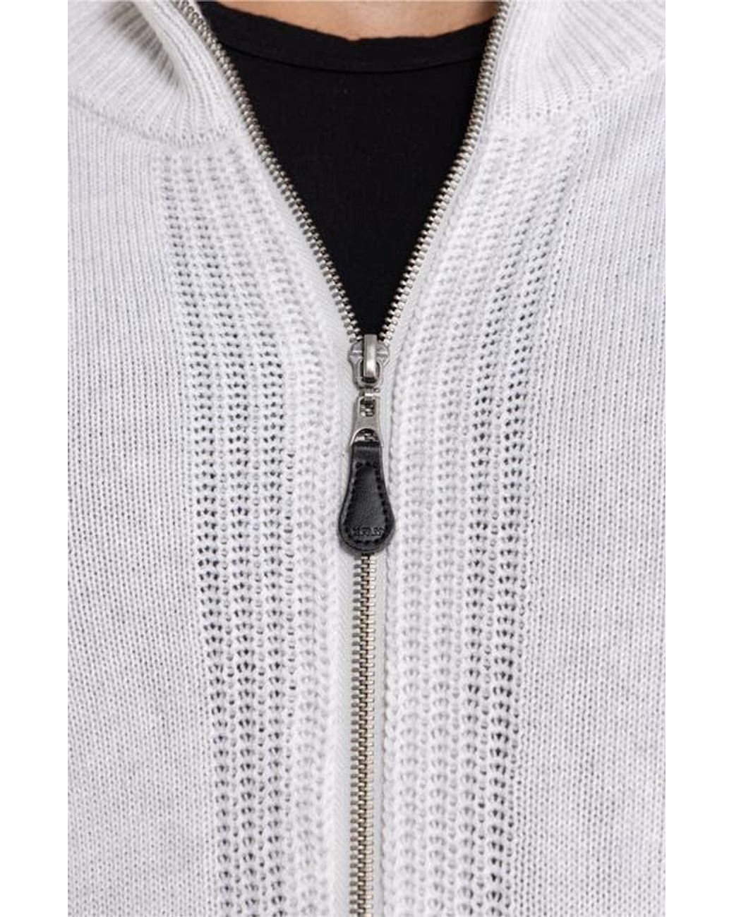 Xray Jeans White Full-Zip Sweater Jacket for men