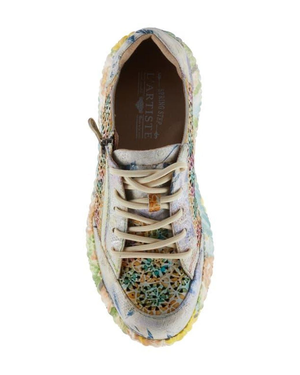 Spring Step Blue Bloomington Platform Sneaker