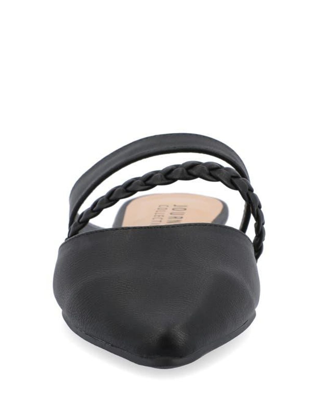 Journee Collection Black Olivea Mule