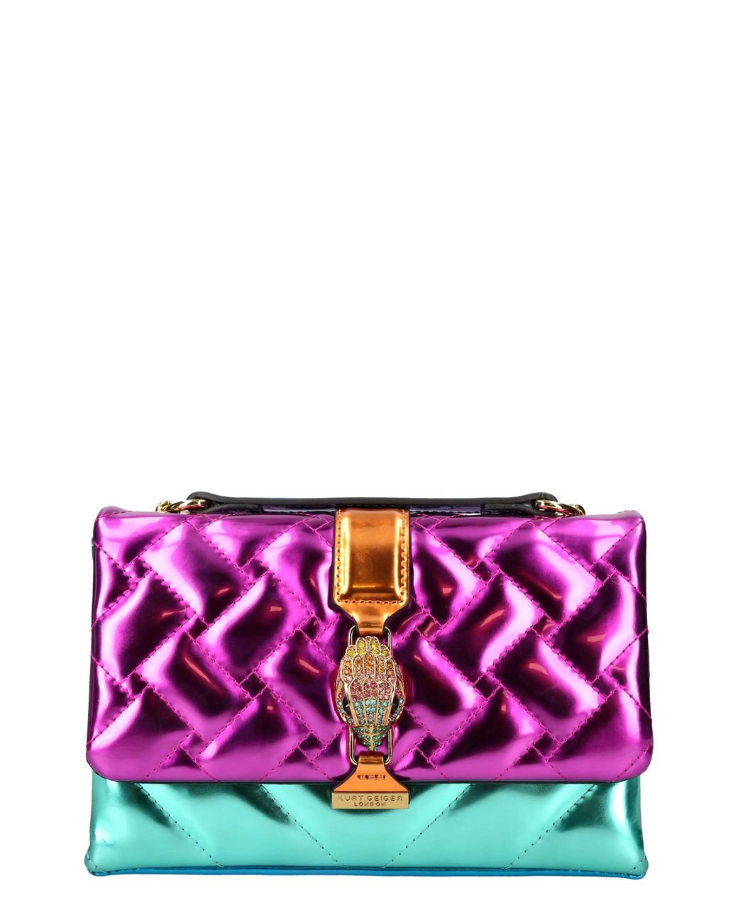 Kurt Geiger Medium Hampton Quilted Leather Convertible Crossbody Bag in