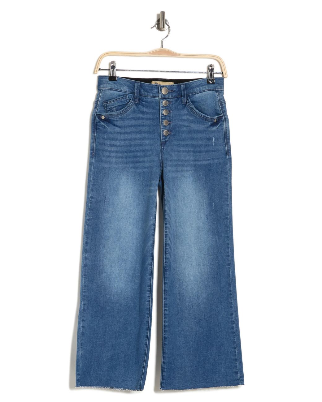 Democracy Ab Tech High Waist Flare Jeans in Blue | Lyst