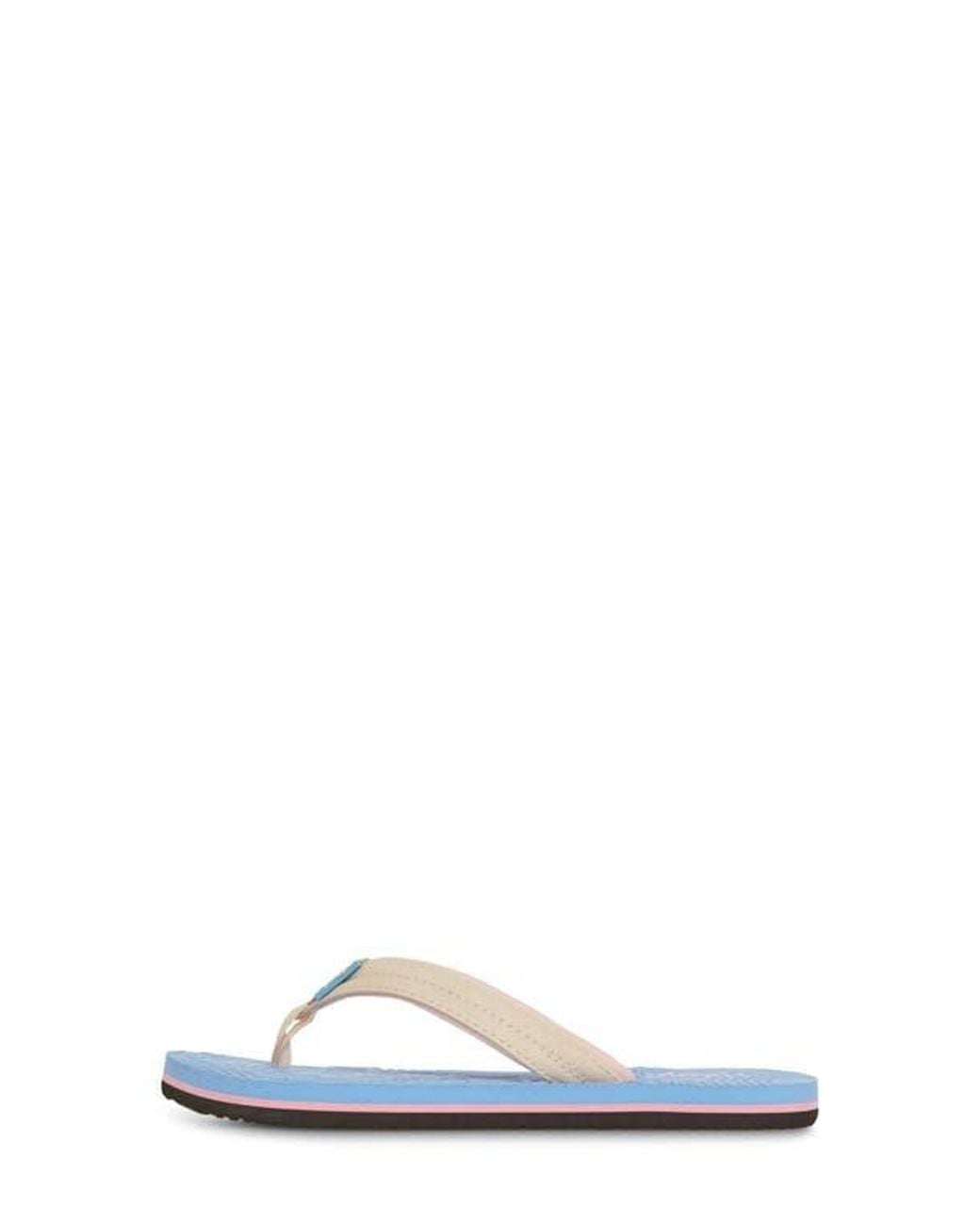 FLOOPI Blue Textured Flip Flop Sandal