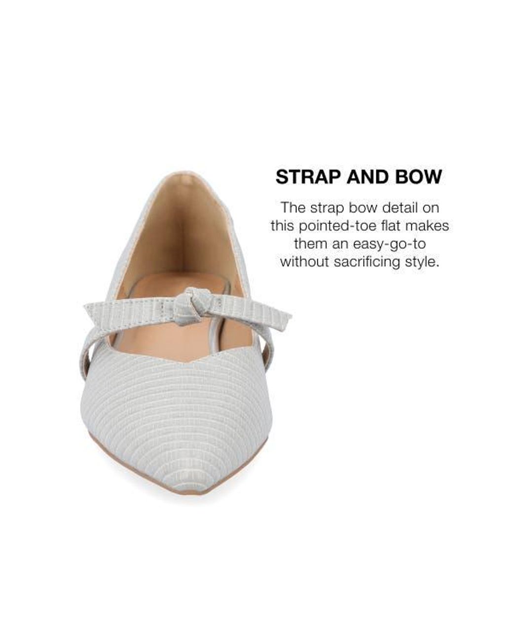 Journee Collection White Cait Snake Embossed Pump