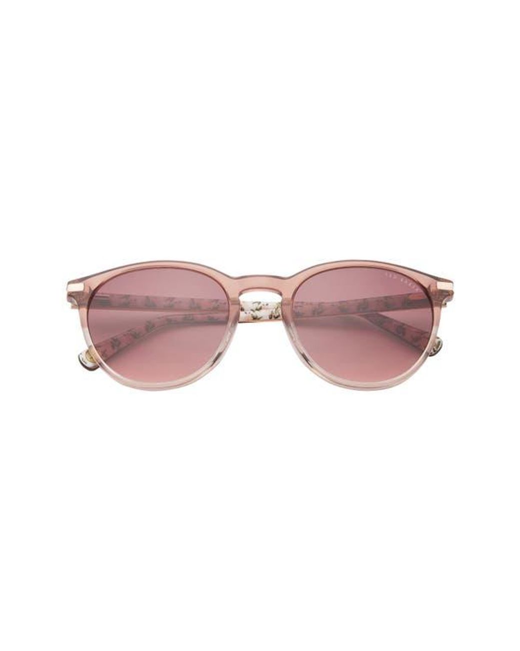 Ted Baker Pink 52Mm Round Sunglasses