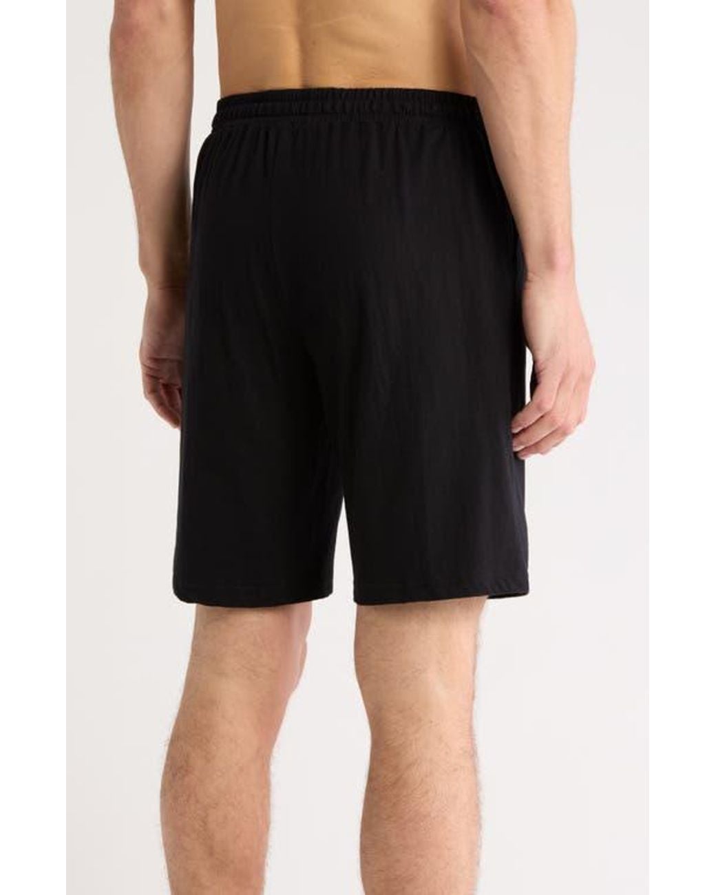 Nordstrom Rack Black Cotton Basic Sleep Shorts for men