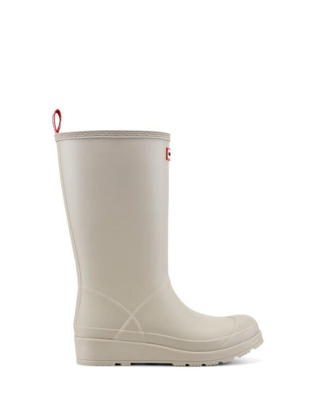 Hunter White Play Tall Waterproof Rain Boot