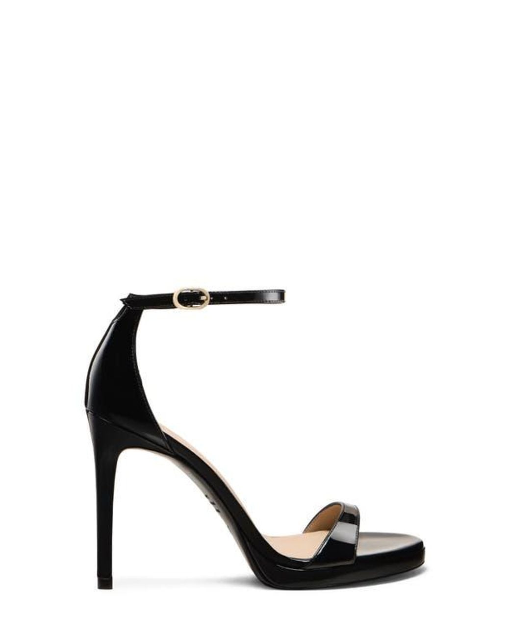 Stuart Weitzman Black Nudist Platform Sandal