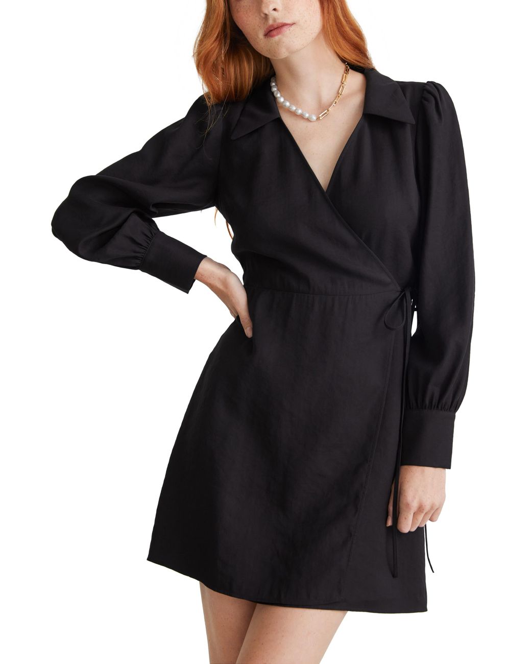 Other stories black wrap dress cheap