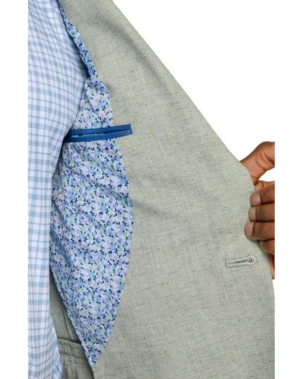 Con.struct Green Lino Two-Button Sport Coat for men
