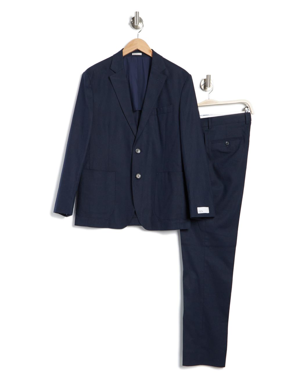 Nordstrom Rack Trim Fit Linen Blend Suit in Blue for Men Lyst