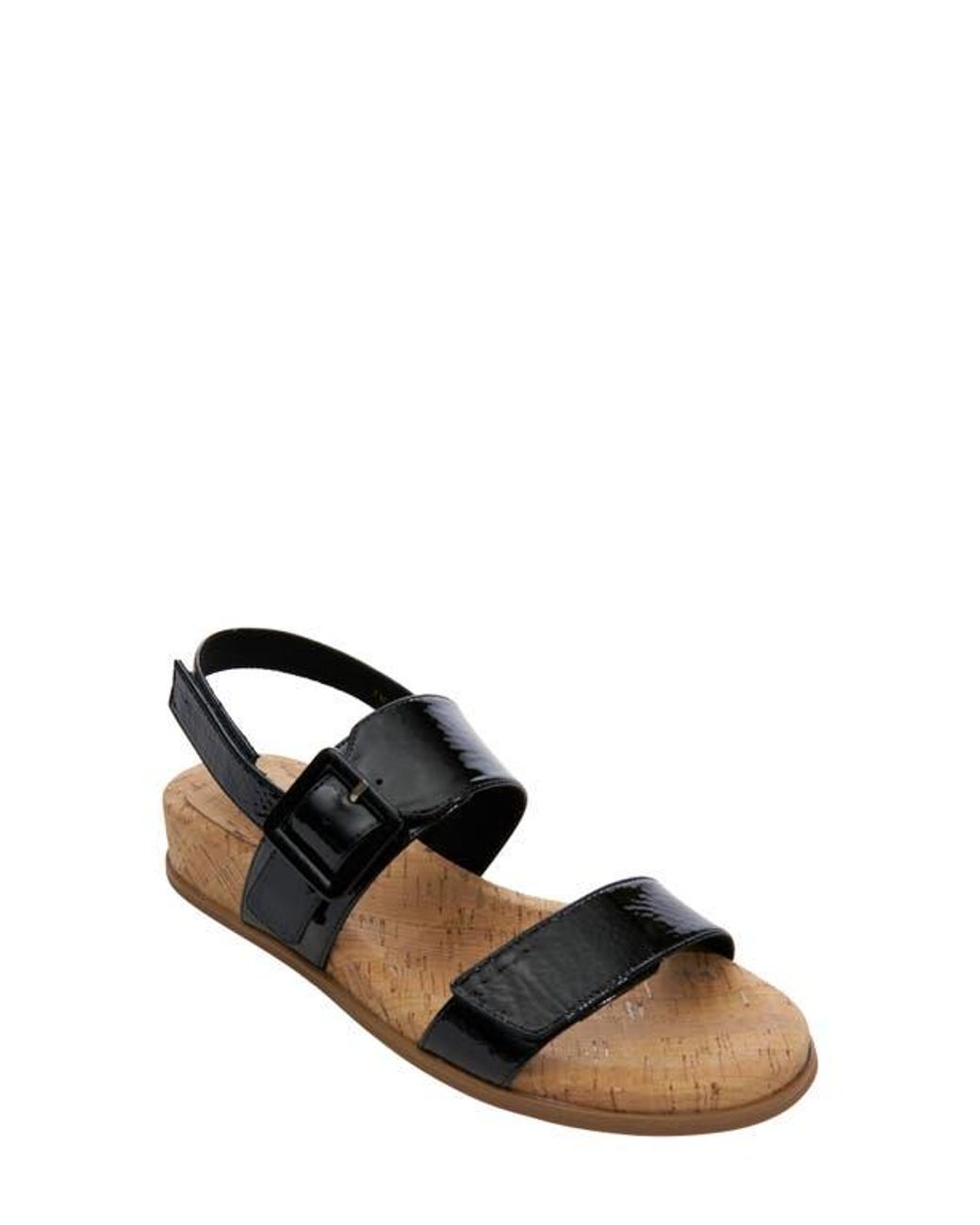 Vaneli Black Nelly Wedge Sandal
