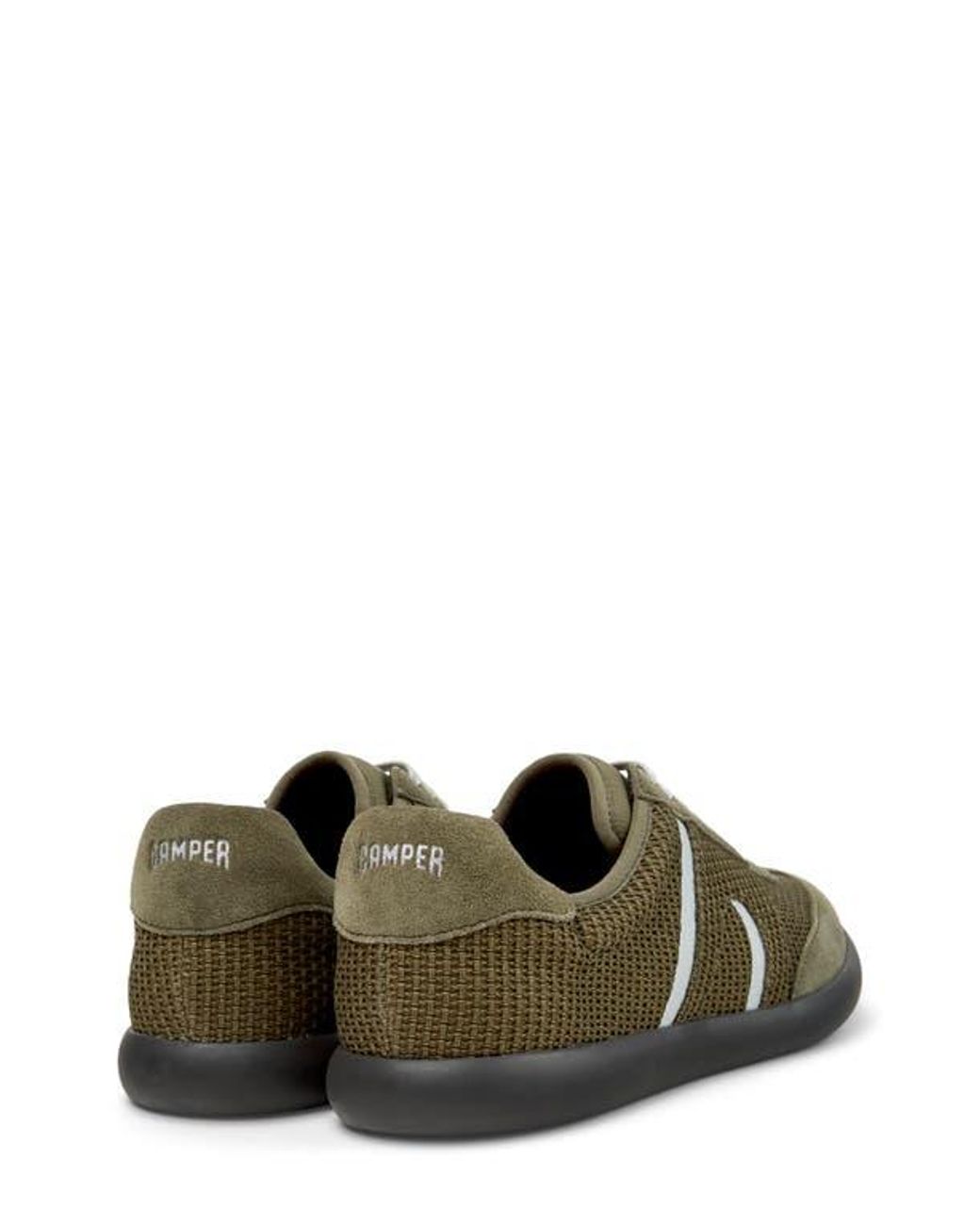Camper Green Pelotas Soller Lyocell Tencel And Suede Sneakers for men