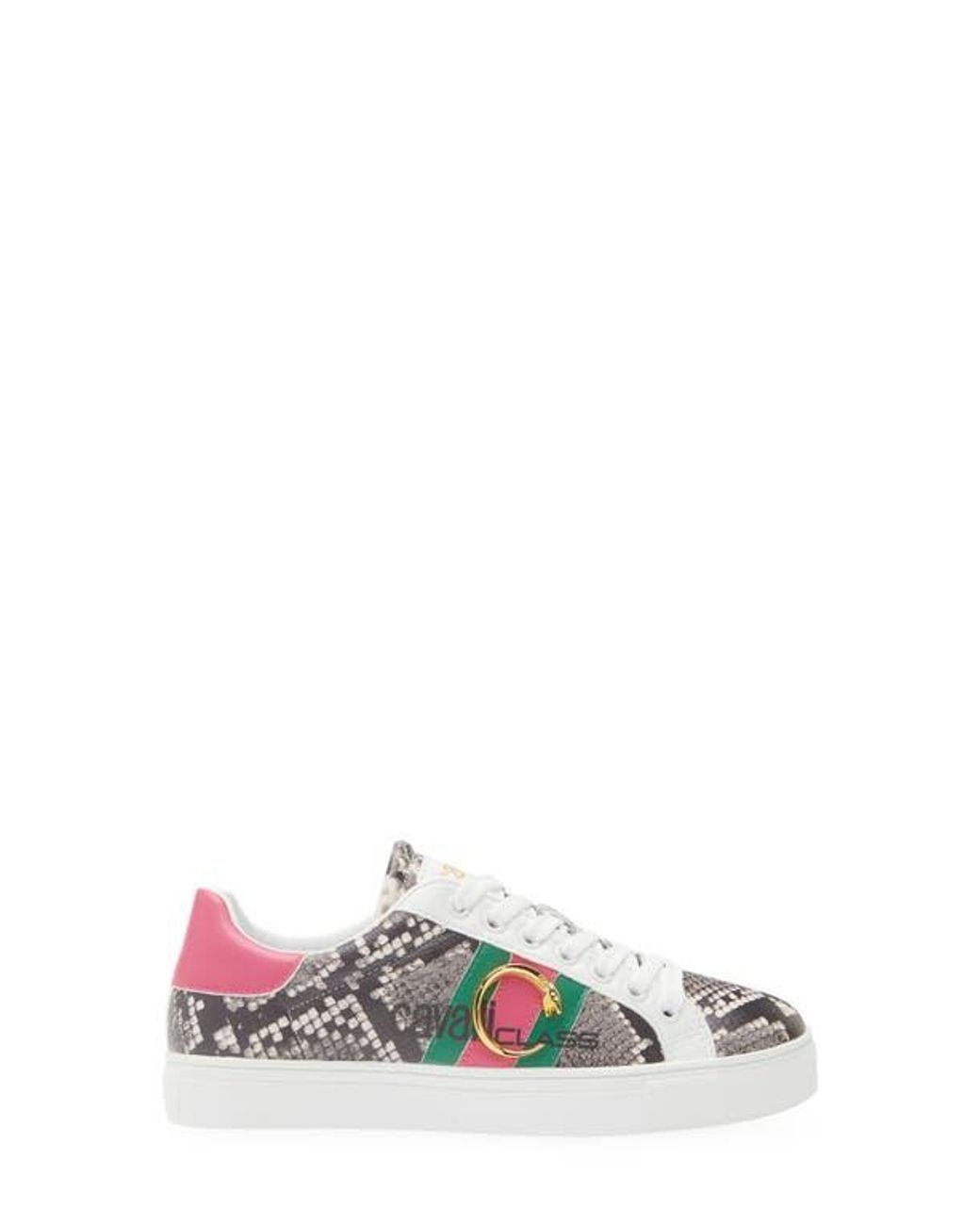 Roberto Cavalli White Low Top Sneaker