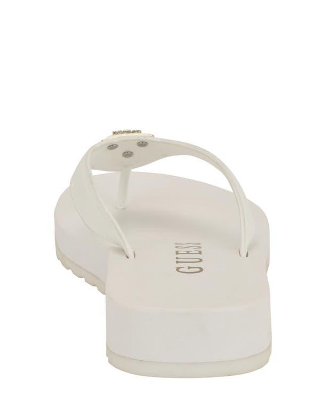 Guess White Candry Flip Flop