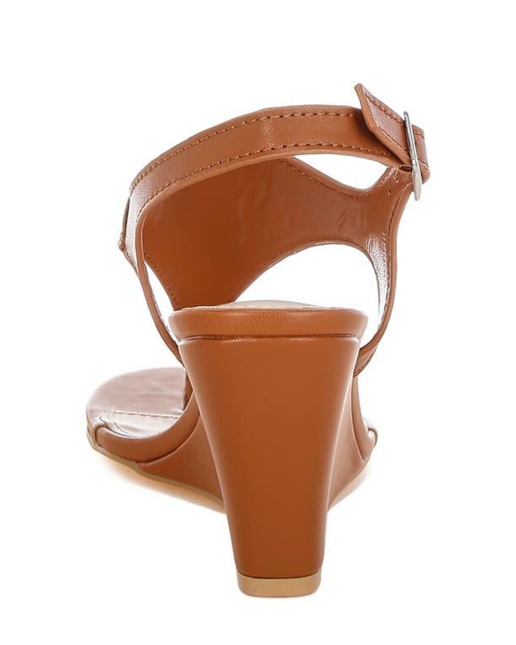 Rag & Co Brown Wami Wedge Sandal
