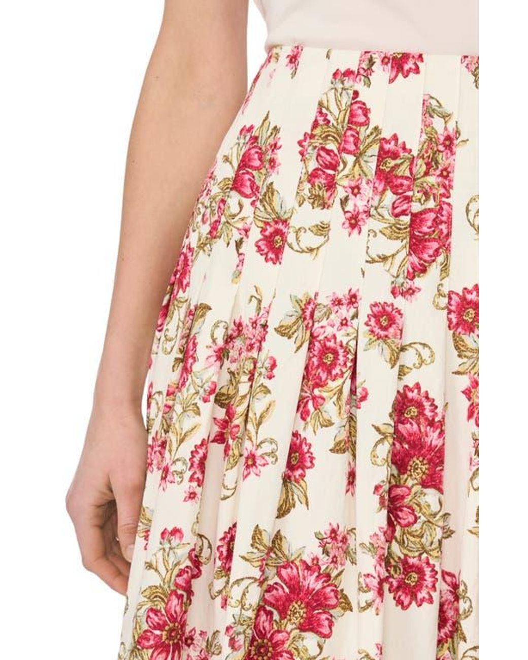Halogen® Gathered Midi Skirt