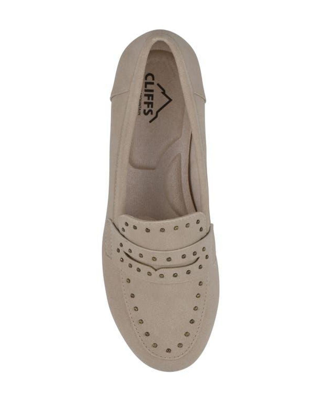 White Mountain Gray Giada Stud Driving Loafer