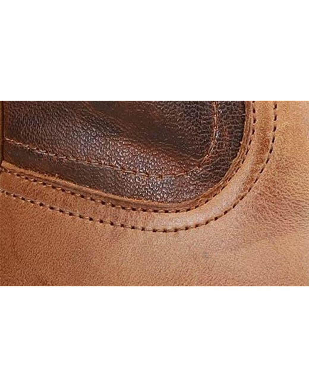 Frye Brown Hauser Logo Stitch Western Boot for men