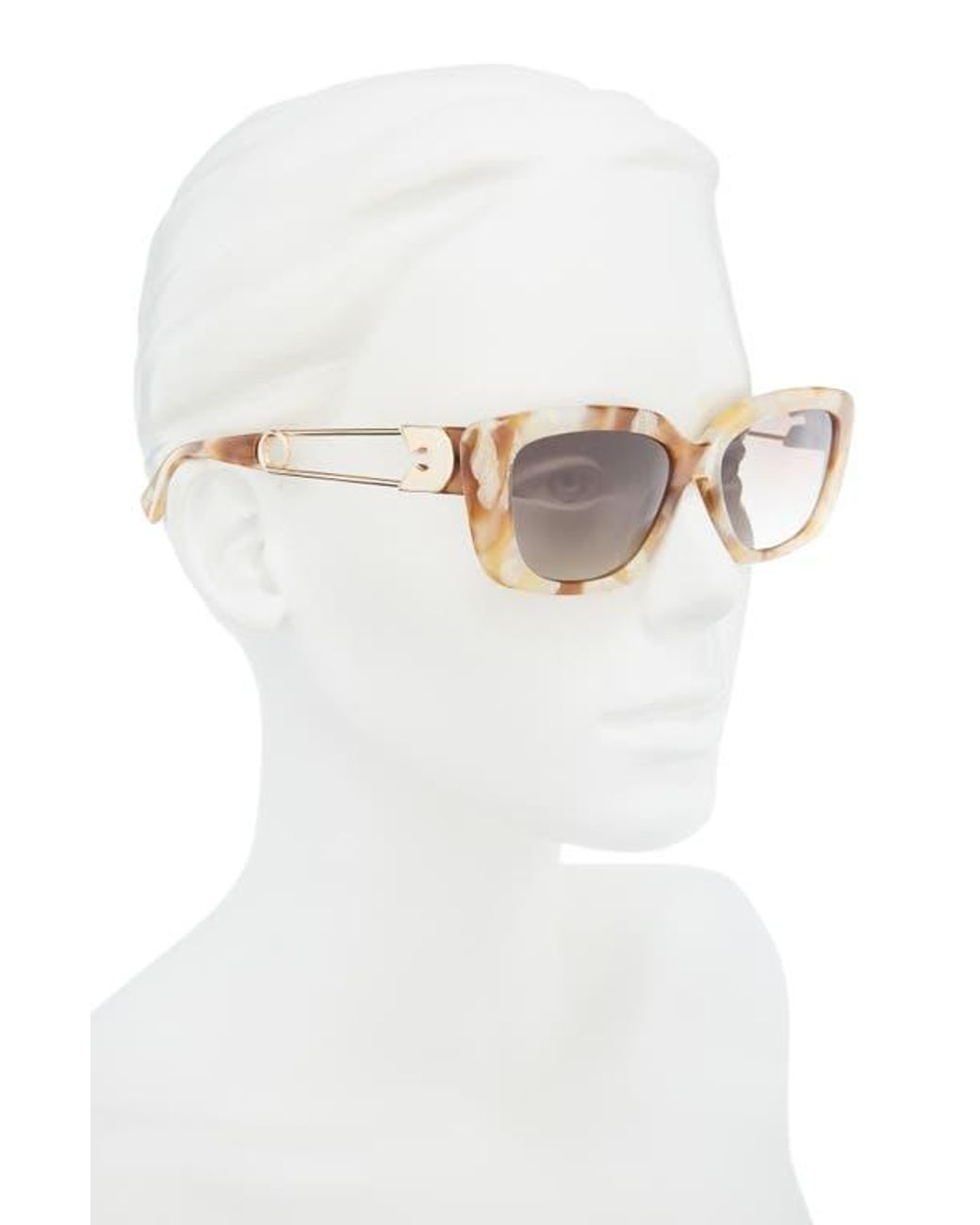 Moschino Multicolor 55Mm Gradient Rectangular Sunglasses
