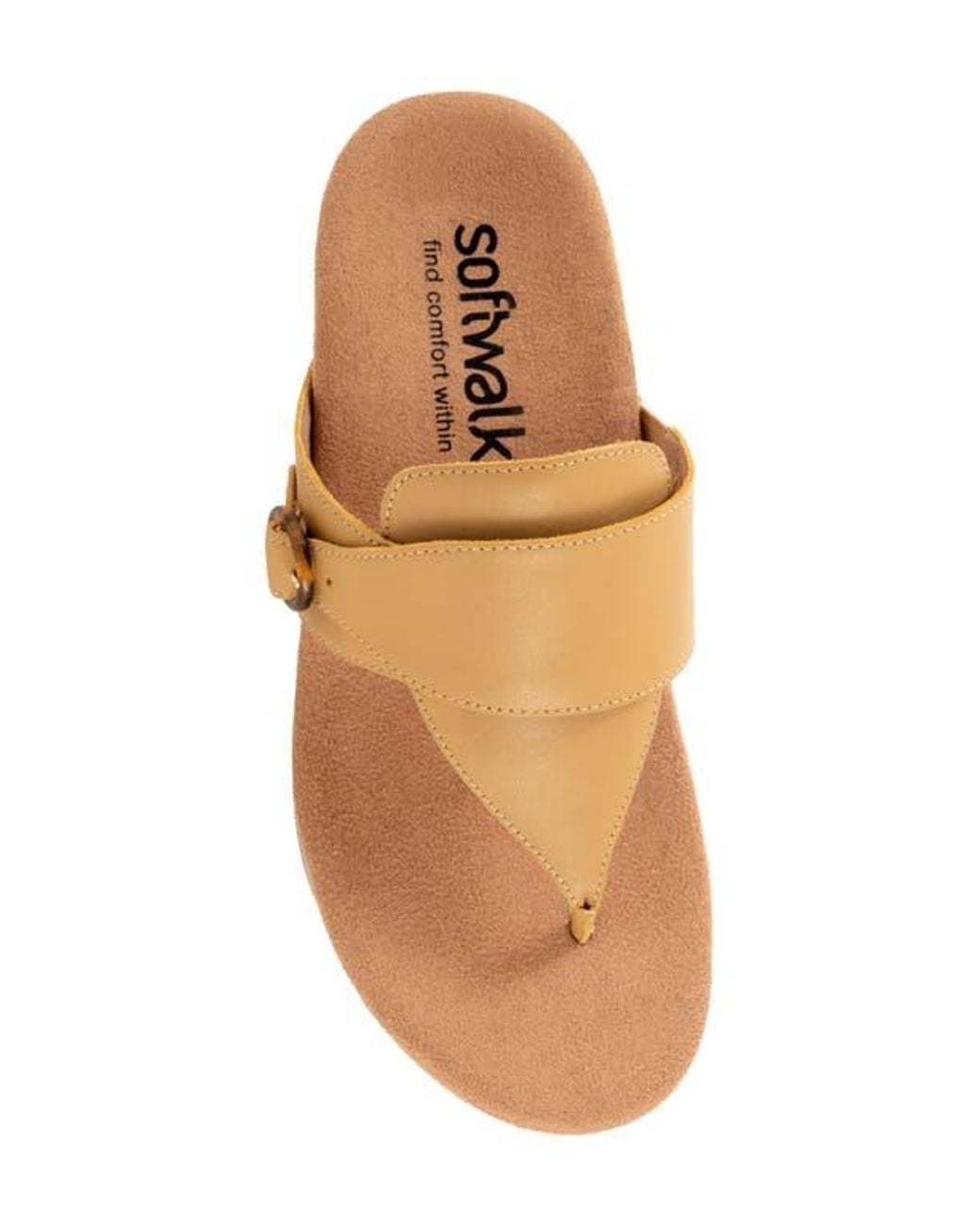 Softwalk® Brown Belize T-Strap Sandal