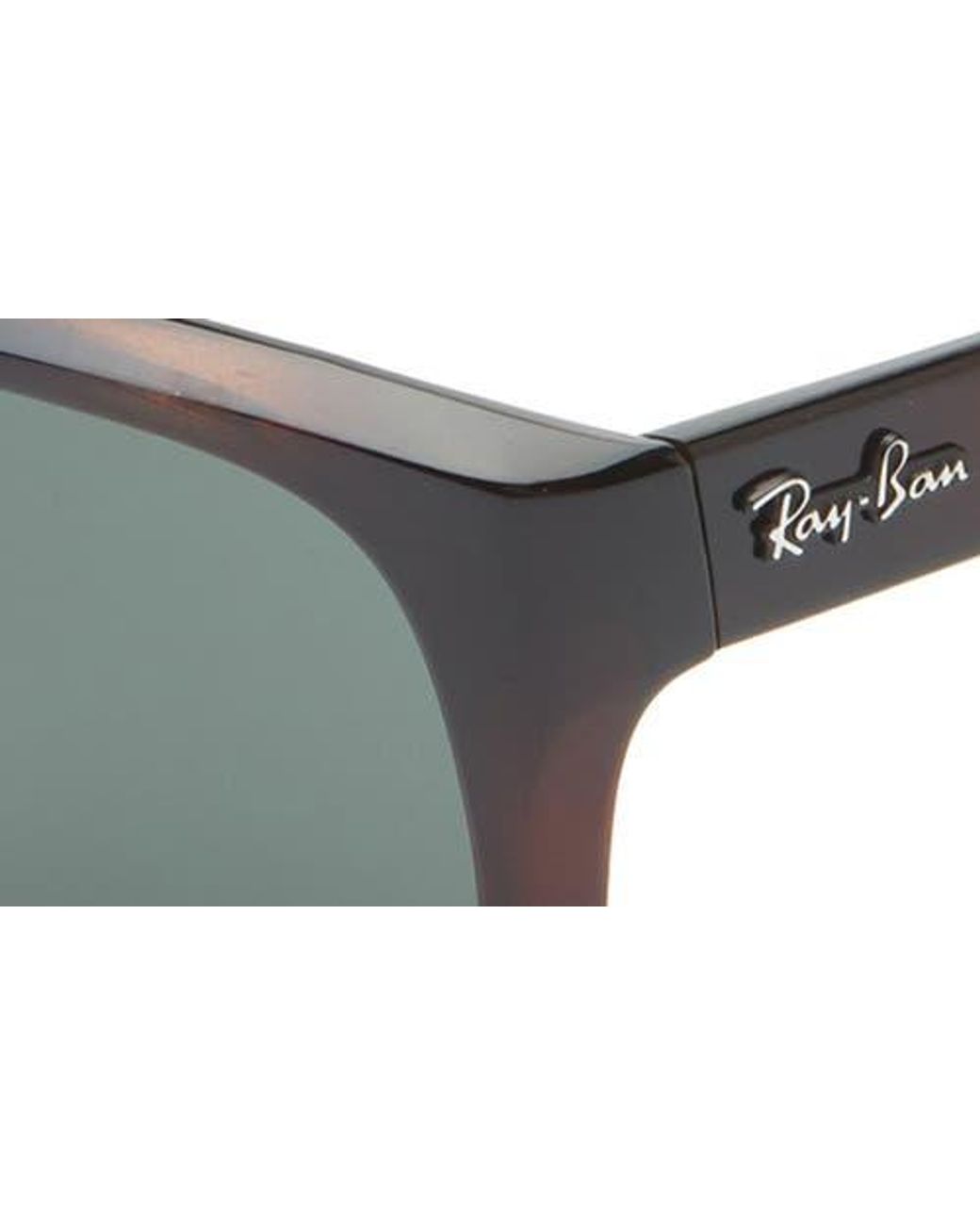 Ray-Ban Brown 58Mm Rectangular Sunglasses