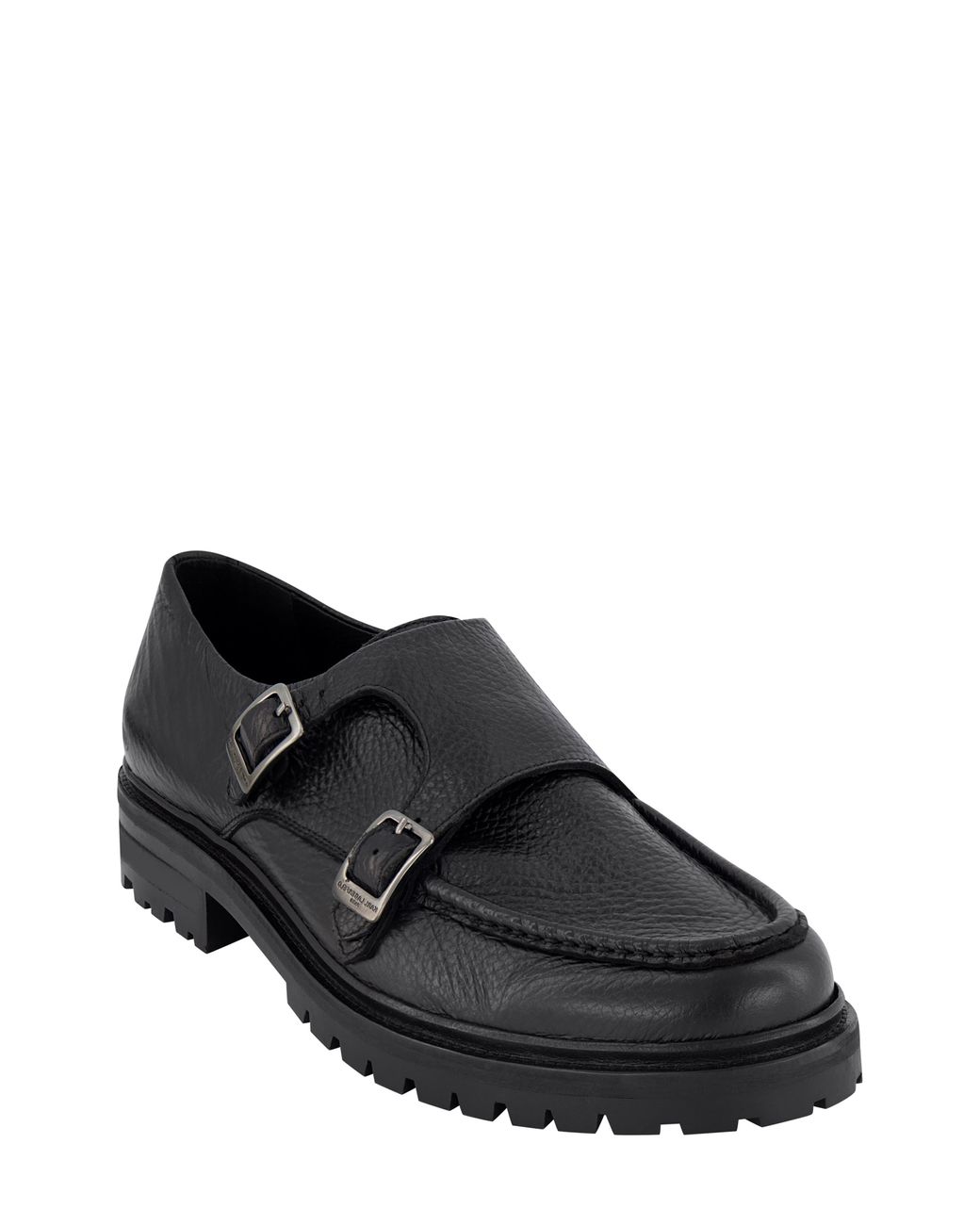 Karl Lagerfeld Double Monk Strap Lug Sole Shoe in Black for Men | Lyst