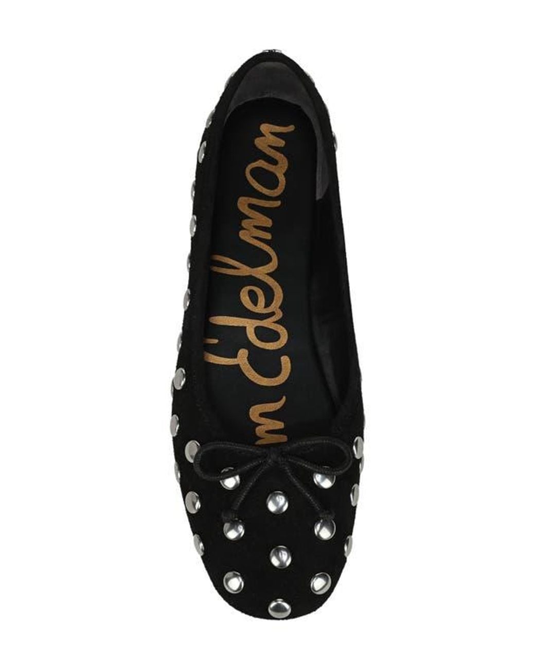 Sam Edelman Black Alie Stud Ballet Flat