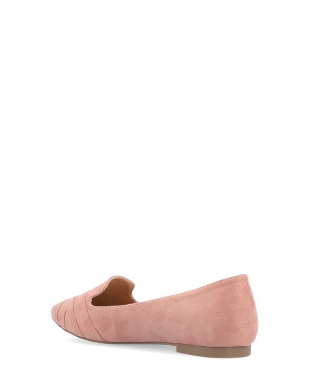 Journee Collection Pink Mindee Crisscross Toe Flat