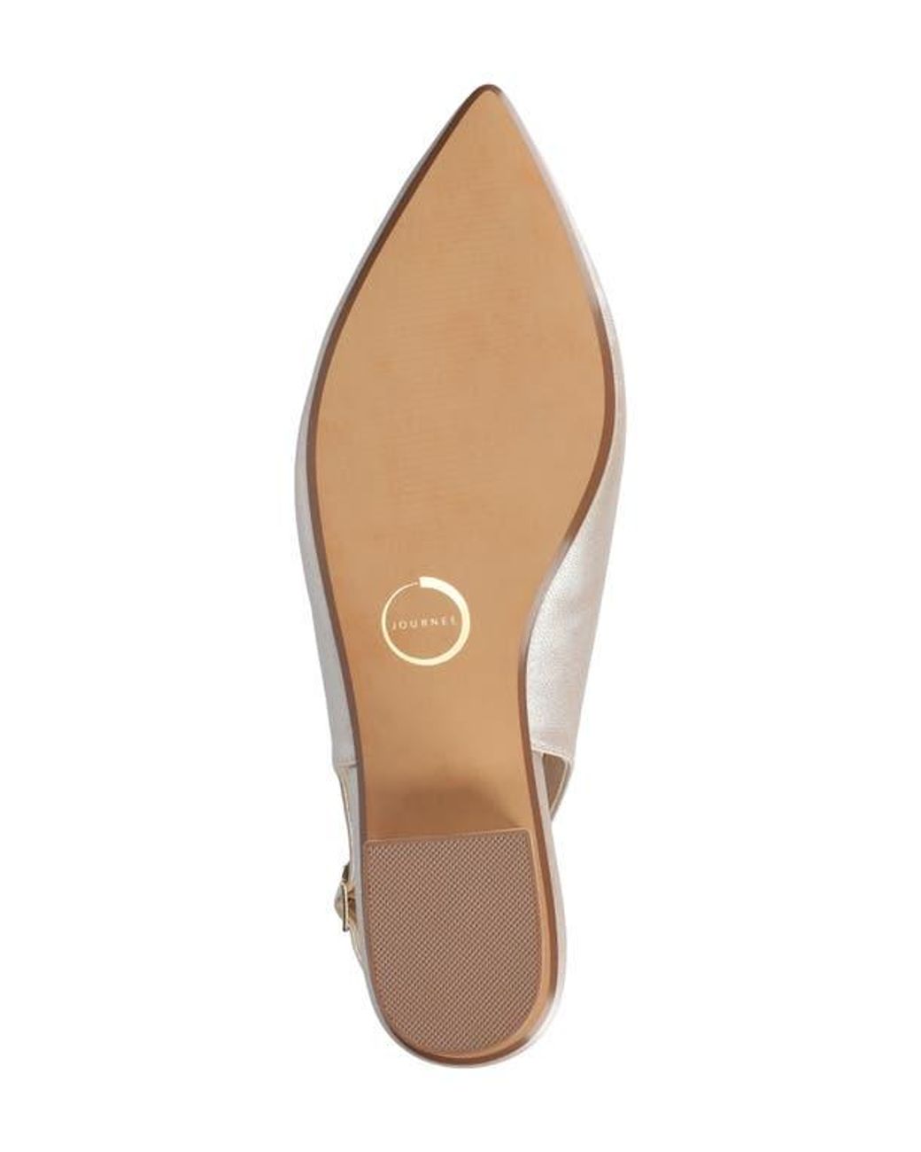 Journee Collection White Sylvia Slingback Pump