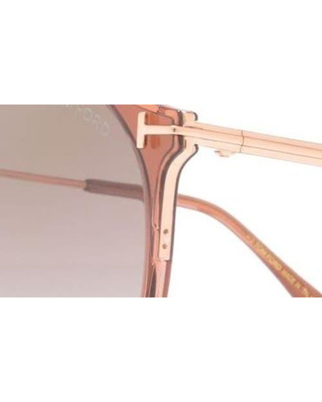 Tom Ford Pink 55Mm Gradient Round Sunglasses