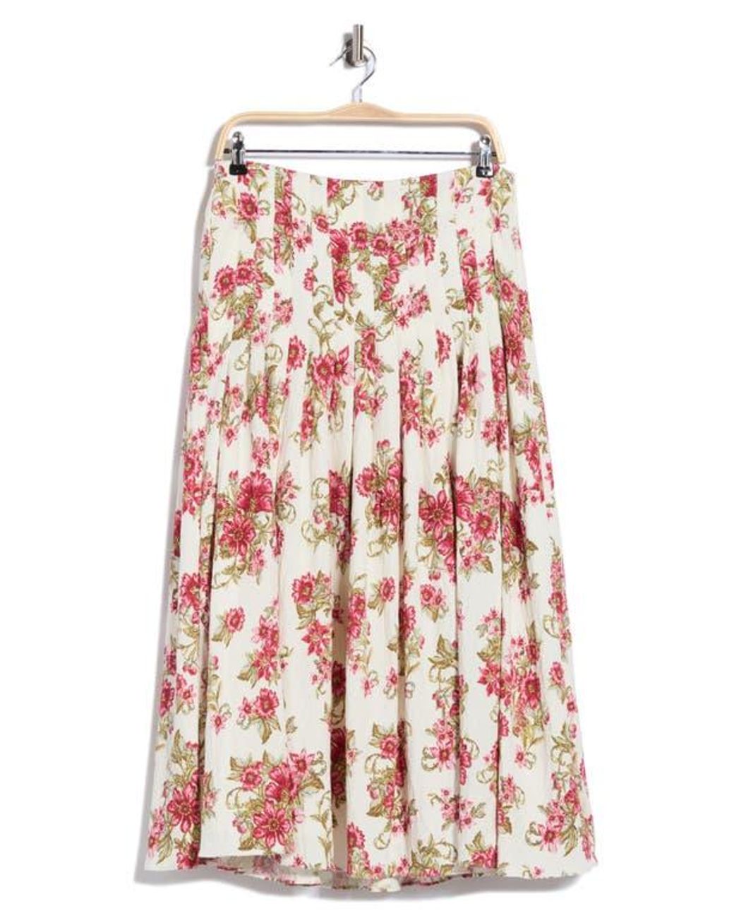Halogen® Gathered Midi Skirt